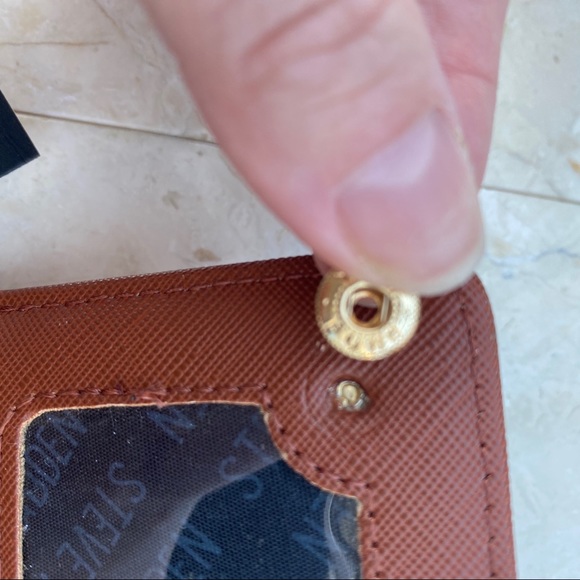 Steve Madden Cognac Brown Bi-Fold Wallet - Picture 6 of 6